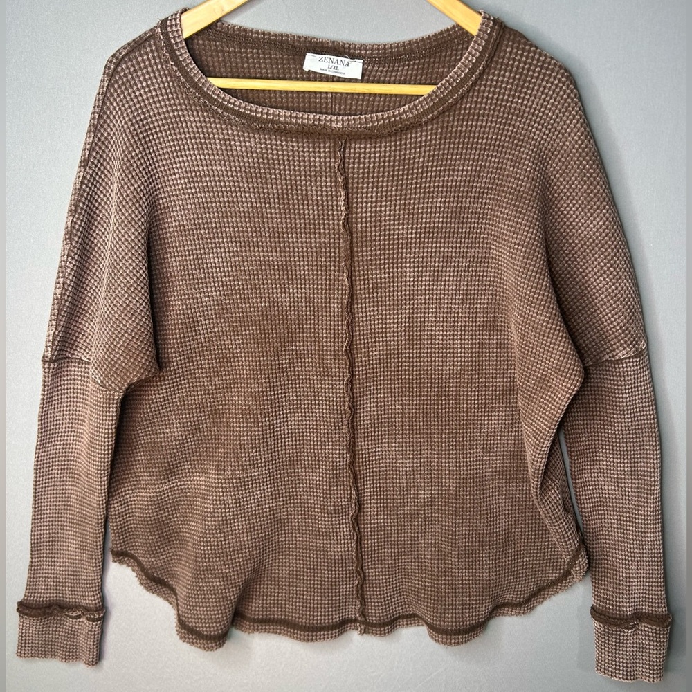 Zenana Outfitters 100% Cotton Waffle Knit